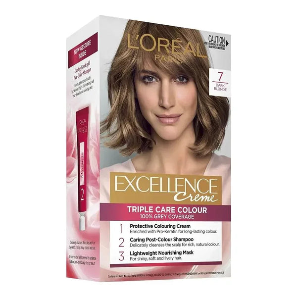 L'Oreal Excellence Creme Hair 7 Blonde – Izzat Daouk Lebanon