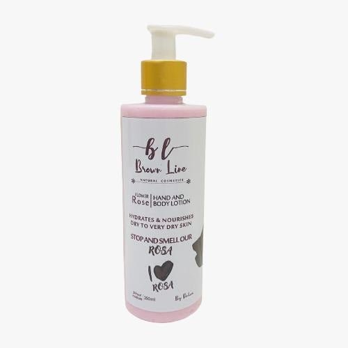 Brown Line Flower Rose Hand And Body Lotion 250Ml - IZZAT DAOUK Lebanon