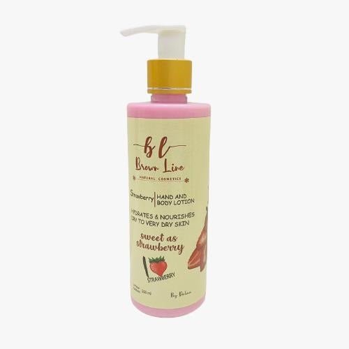 Brown Line Strawberry Hand And Body Lotion 250Ml - IZZAT DAOUK Lebanon