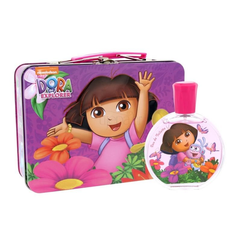 Disney Set of 2 Pieces Dora Eau de Toilette 100ml – With Metal Lunch Box - IZZAT DAOUK Lebanon