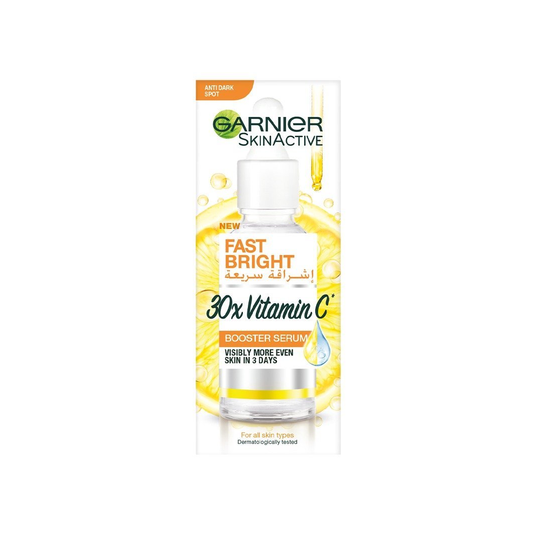 Garnier Skin Active Fast Bright 30 X Vitamin C Booster Serum 30ml - IZZAT DAOUK Lebanon