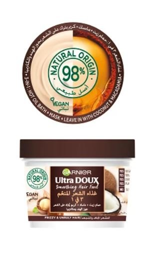 Garnier Ultra Doux Hair Food Coconut & Maccadamia 390ml ( Frizzy Hair) - IZZAT DAOUK Lebanon