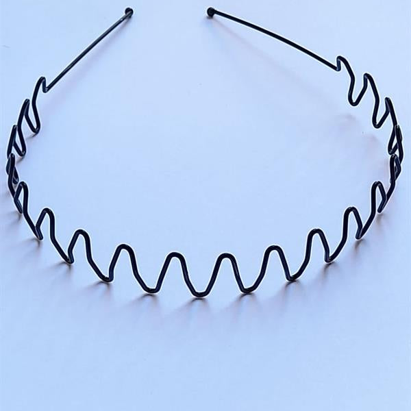 High Class Metal Hair Hoop Black Wave Headband Unisex - IZZAT DAOUK Lebanon
