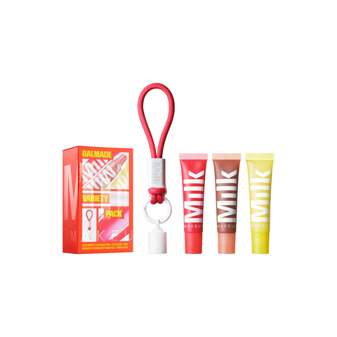 Milk Makeup Balmade Variety Pack Hydrating Lip Balm & Keychain Gift Set