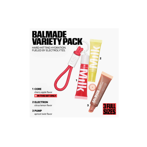 Milk Makeup Balmade Variety Pack Hydrating Lip Balm & Keychain Gift Set