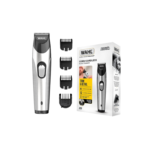 WAHL Silver Trim Rechargeable Beard Trimmer Men Cordless