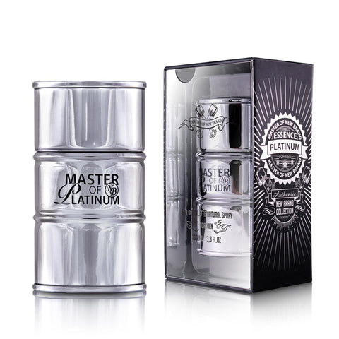 Chic Master of New Brand Essence Platinum Eau de Toilette for Men 100ml