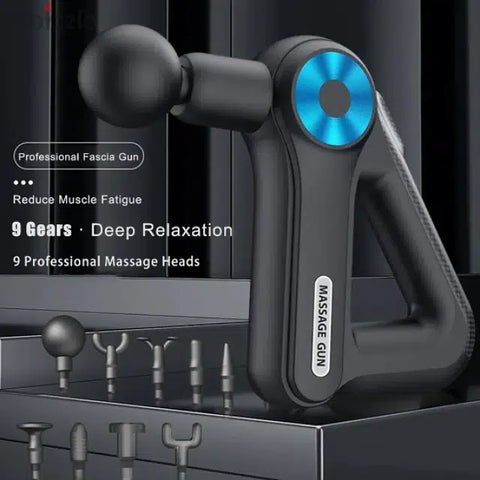 Triangle Massage Gun with 9 Pro Gears and Heads