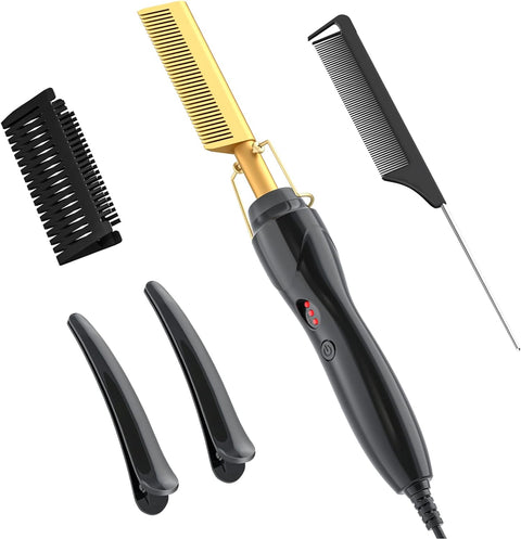 Professional High Heat Ceramic Hair Press Comb