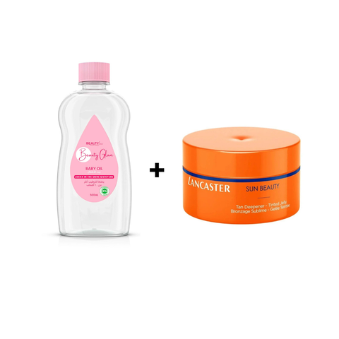 Lancaster Sun Beauty Tan Deepener + Beauty Glam Baby Oil 500ml