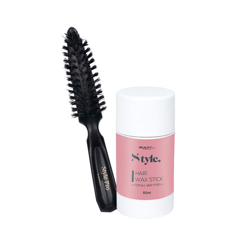 Style Hair Wax Stick 75g x Style Pro Brush Bundle