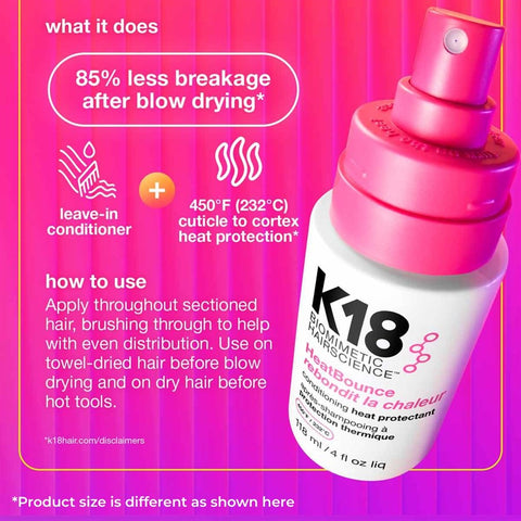 K18 HeatBounce Conditioning Heat Protectant 236ml