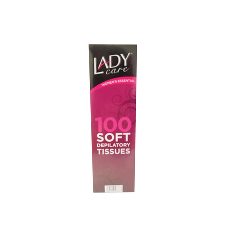 Lady Care Women`s Essentail 100 Soft Depilatory Tissues