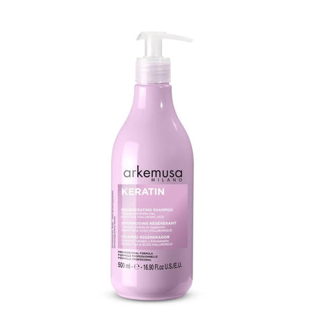 ARKEMUSA KERATIN REGENERATING SHAMPOO FOR TREATED AND BRITTLE HAIR 500ml