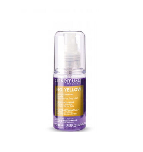 ARKEMUSA NO YELLOW ANTI-YELLOW OIL FOR BLONDE, BLEACHED OR GREY HAIR 75ml