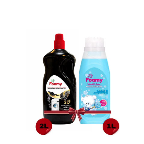 FOAMY LAUNDRY ABAYA 2 L + FOAMY SOFTENER BLUE 1 LITER
