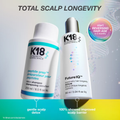 Total scalp longevity routine with K18 Peptide Prep detox shampoo and FutureIQ serum