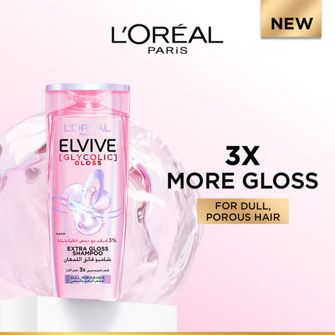 L'Oreal Paris Elvive Glycolic Gloss Extra Gloss Shampoo 400ml