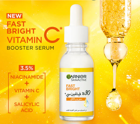 Garnier SkinActive Fast Bright 30X Vitamin C Booster Serum 30ml