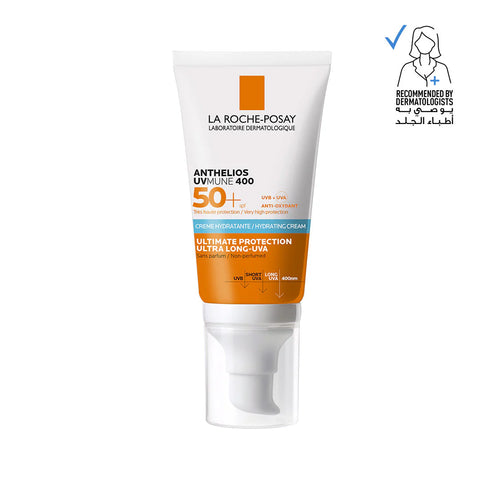 كريم الوقاية من الشمس المرطب ANTHELIOS UVMUNE 400 من La Roche-Posay بعامل حماية من الشمس SPF50+ 50 مل