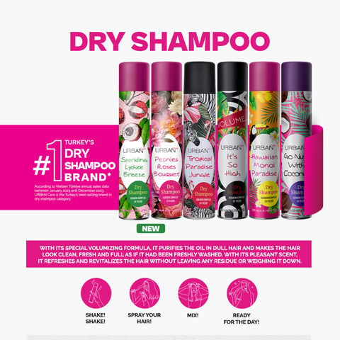 URBAN Care Dry Shampoo Peonies & Roses Bouquet – 200ml
