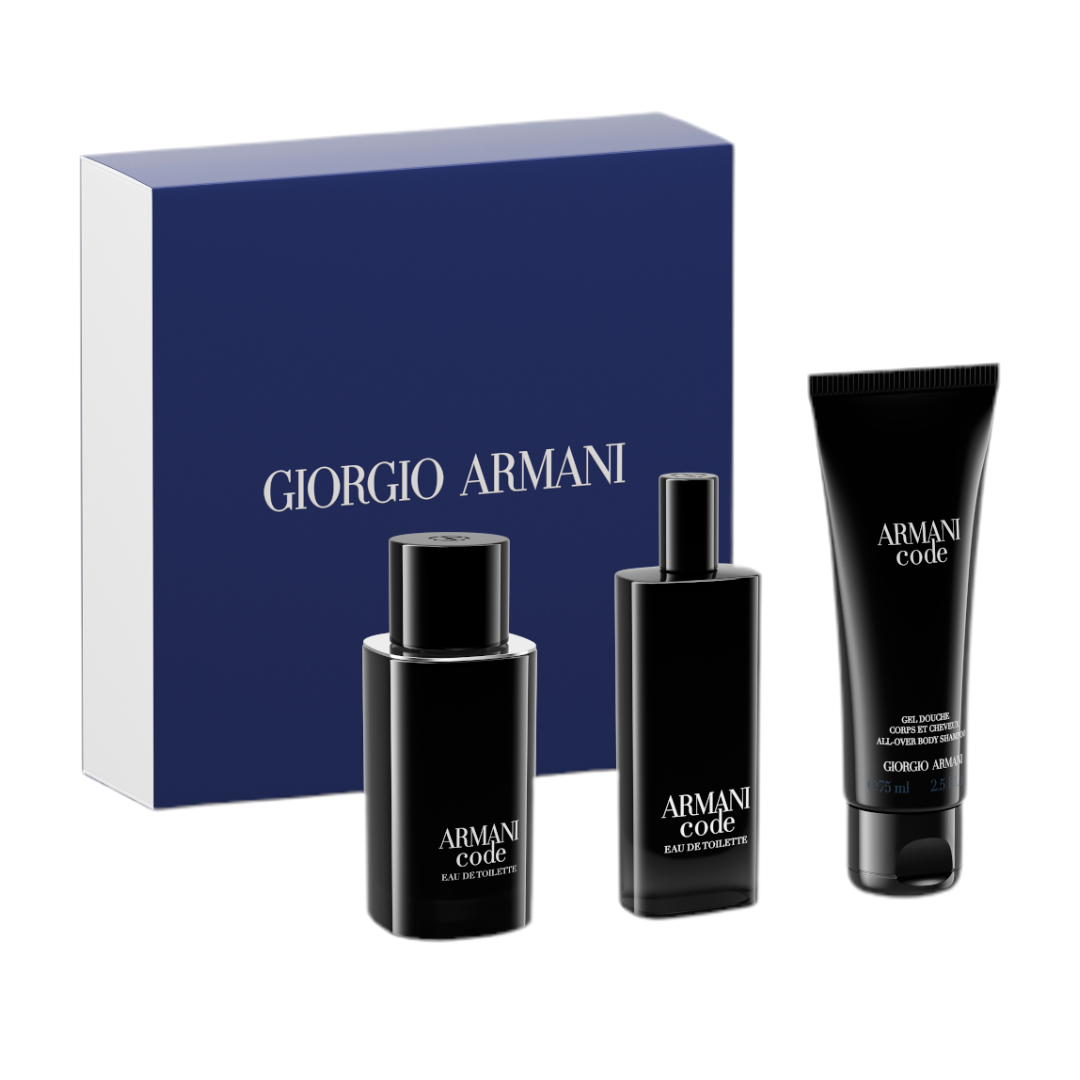 Giorgio Armani Code Eau de Toilette Men s 3 Piece Gift Set IZZAT