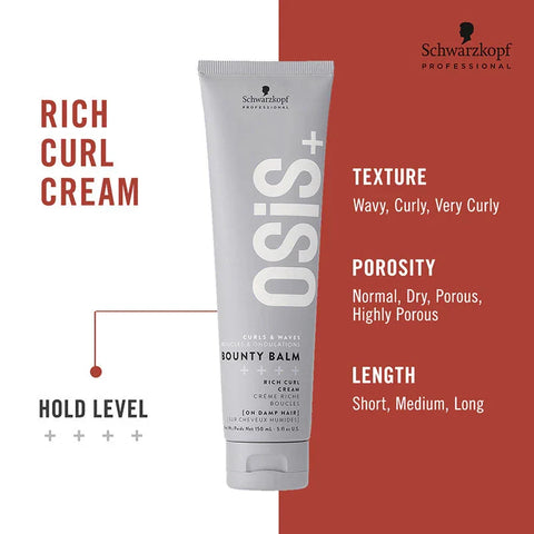 Schwarzkopf Osis+ Bounty Balm Rich Curl Cream 150ml