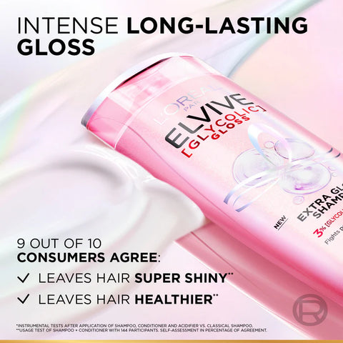 L'Oreal Paris Elvive Glycolic Gloss Extra Gloss Shampoo 400ml