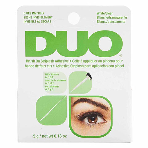 DUO Brush-On Lash Adhesive with Vitamins A, C & E, Clear 5g