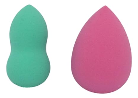 Cala Duo make-up pink & mint blending sponges