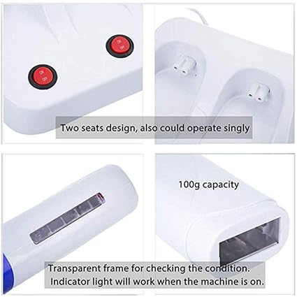 WAX ROLL-ON DEPILATORY HEATER DOUBLE CARTRIDGES