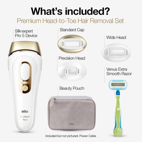 Braun Silk-expert Pro IPL 5 PL5257 Pulsated Light Hair Removal Device