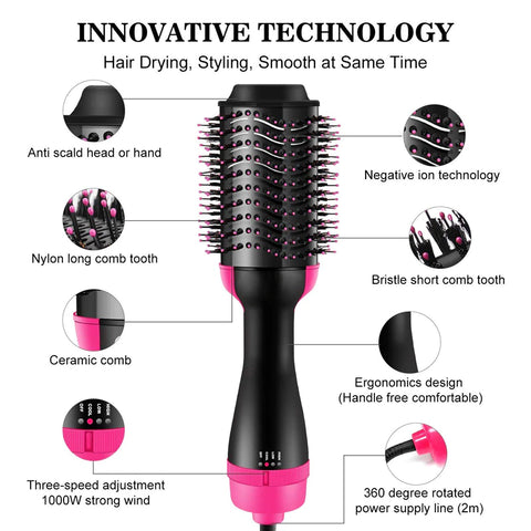 Style Pro Hot Air Hair Dryer Styling Brush