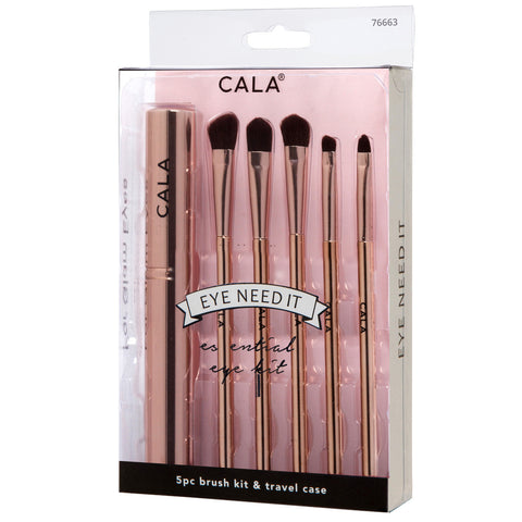 CALA EYE NEED IT MAKEUP BRUSHES SET : ROSE GOLD (5PCS)