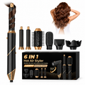 6 in 1 Hot Air Brush Foldable Hair Dryer with Diffuser