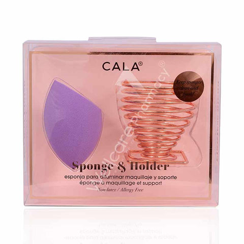 CALA SPONGE & HOLDER - PURPLE SLANT