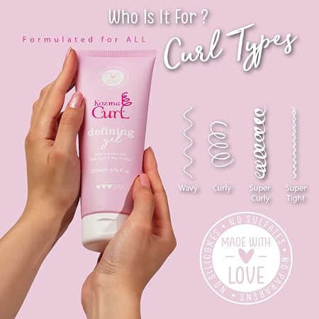 KOZMA CURL HAIR DEFINING GEL 200ML