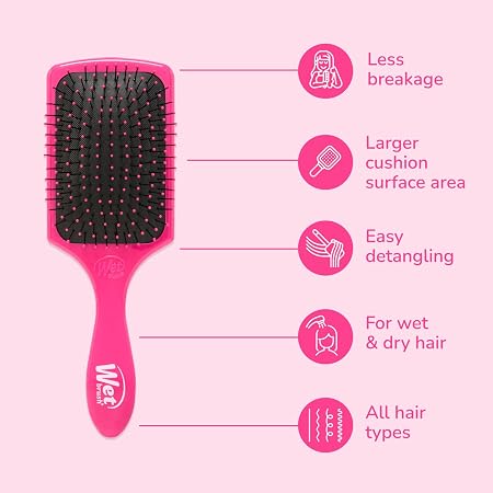 WET BRUSH PADDLE DETANGLER PINK - BWR831PINK