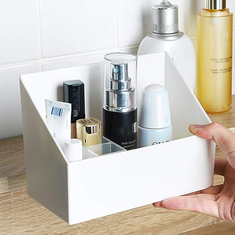 WHITE NARROW SEPARATION PLASTIC COSMETIC BOX