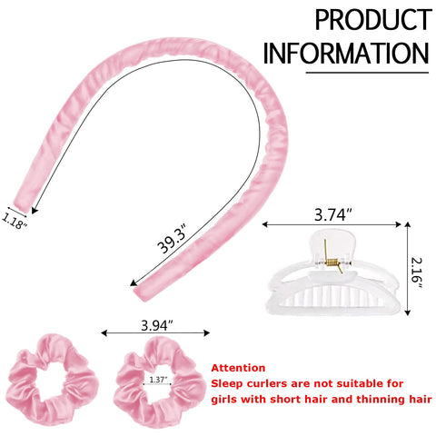HEATLESS CURLING ROD HEADBAND COLORED
