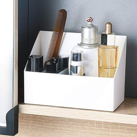 WHITE NARROW SEPARATION PLASTIC COSMETIC BOX