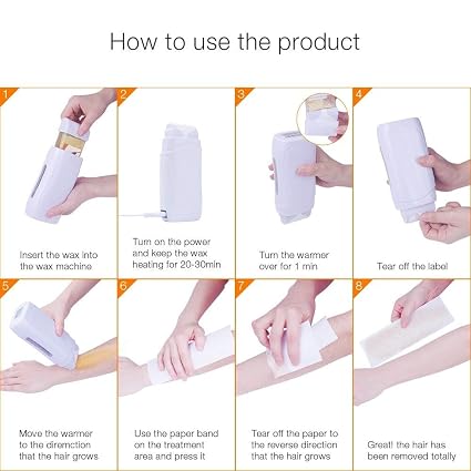 WAX ROLL-ON DEPILATORY HEATER DOUBLE CARTRIDGES