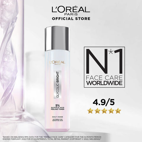 L’Oréal Paris 5% Glycolic Acid Peeling Toner For Instant Glowing Skin