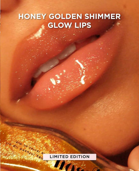 Gisou Honey Infused Lip Oil Golden Shimmer Glow  8ml