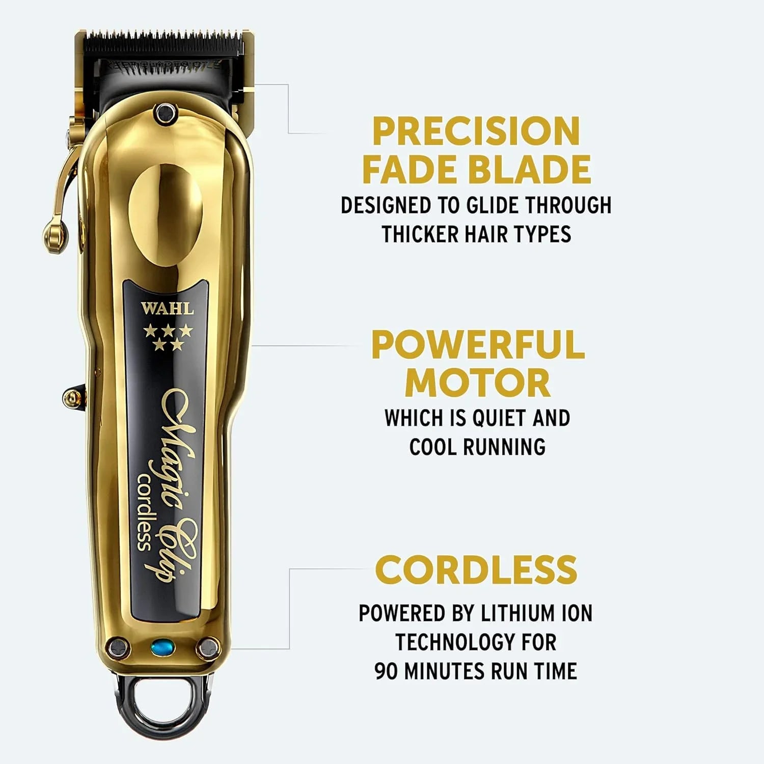 Wahl Magic Clip Gold Cordless 5 Star – Izzat Daouk Lebanon