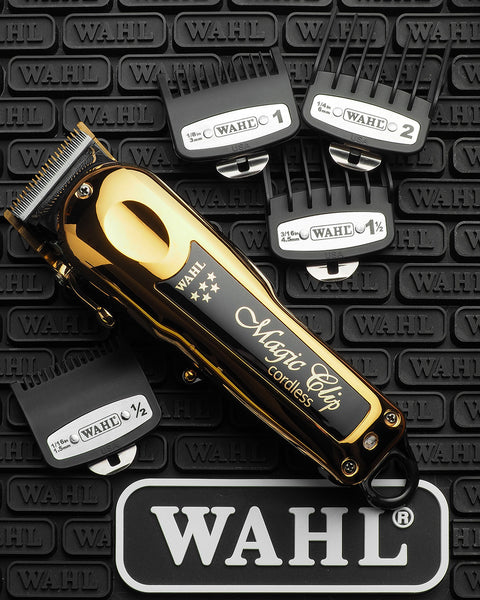 Wahl 3024577 ماكينة حلاقة لاسلكية Magic Clip Gold من سلسلة 5 نجوم