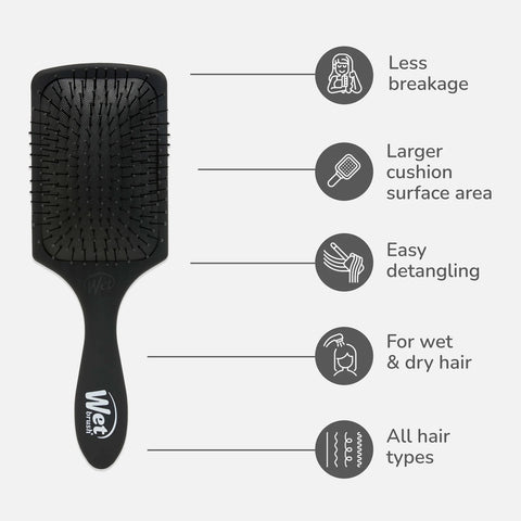 WET BRUSH WETBRUSH PADDLE DETANGLER BLACK