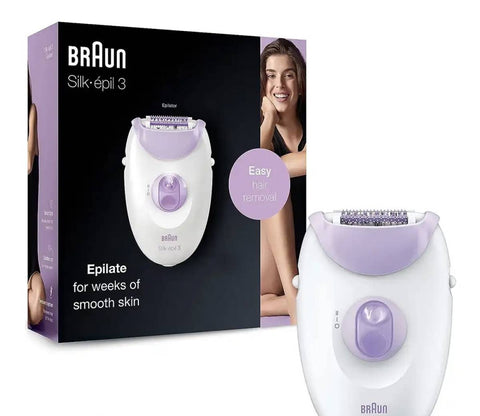 Braun Silk-Epil 3 3000 Epilator Se3-000 Purple