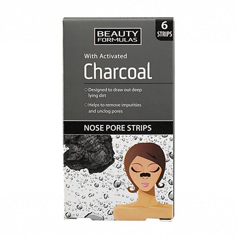 Beauty Formulas Charcoal Nose Pore Strips X6