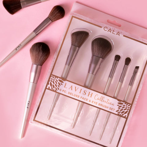 CALA LAVISH COLLECTION FACE & EYE BRUSH SET 5PCS